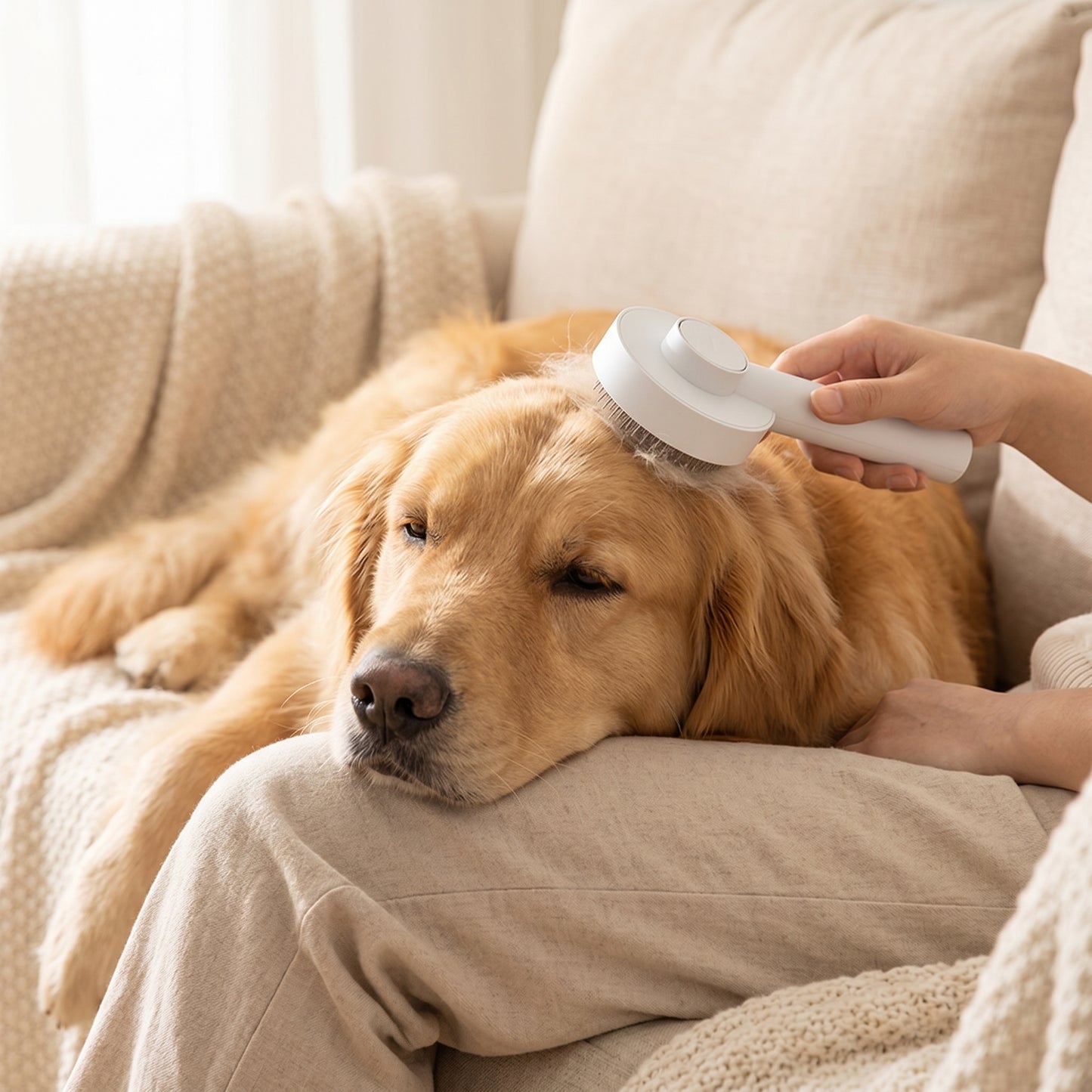 OOGABrush — Self-Cleaning Grooming Brush