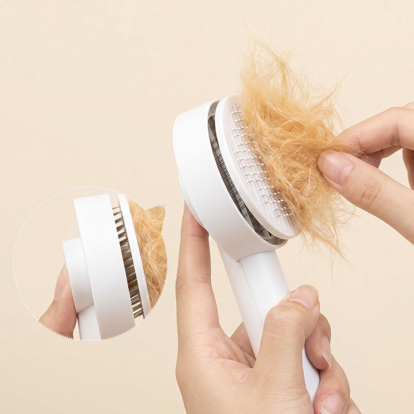 OOGABrush — Self-Cleaning Grooming Brush