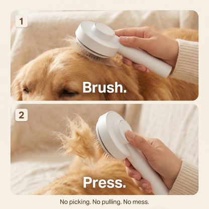 OOGABrush — Self-Cleaning Grooming Brush